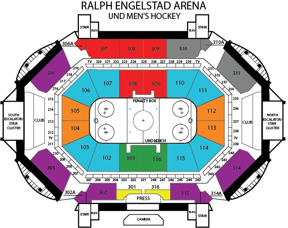 Betty Engelstad Arena Seating Chart