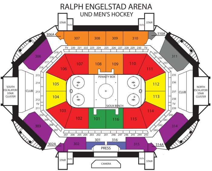 Betty Engelstad Arena Seating Chart