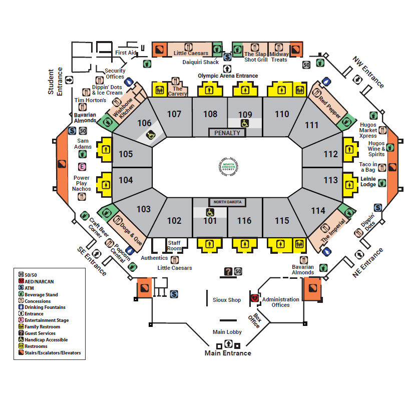 Betty Engelstad Sioux Center Seating Chart