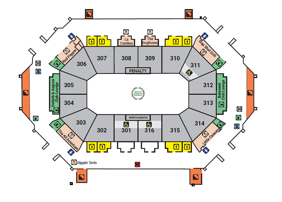 Ralph Engelstad Arena Hockey Seating Chart